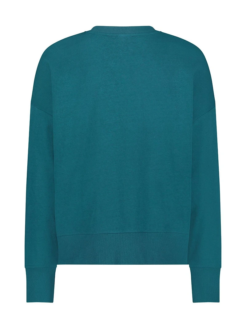 Reebok Women's Feels Good Meet & Greet Crew French Terry Sweatshirt