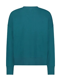 Reebok Women's Feels Good Meet & Greet Crew French Terry Sweatshirt