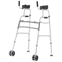 Déambulateur vertical pliant Medline avec roues de 5 po, junior