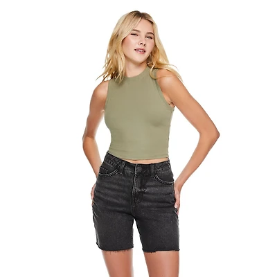 No Boundaries Women's Rib Tank Top