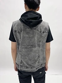 Jeaniologie ™Men Hooded Vest Gray