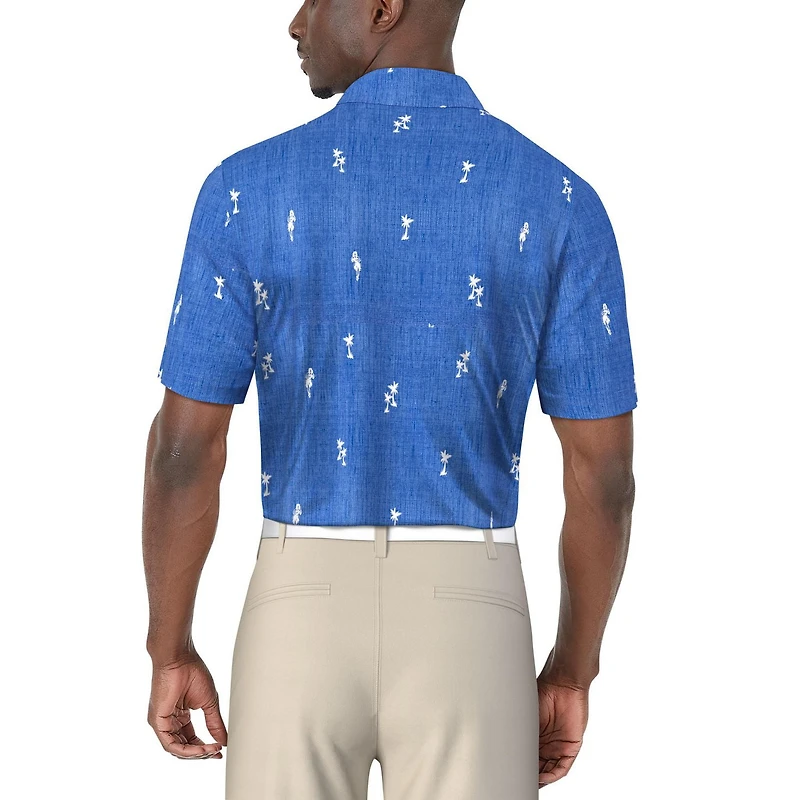 PGA TOUR Course Essentials Men's Tropical Gradient Print Short Sleeve Polo Shirt