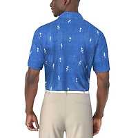 PGA TOUR Course Essentials Men's Tropical Gradient Print Short Sleeve Polo Shirt