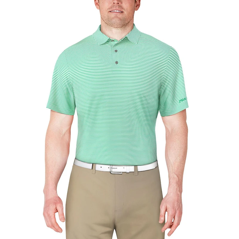 Polo à rayures fines Feeder PGA Tour Course Essentials pour hommes PGAT homme