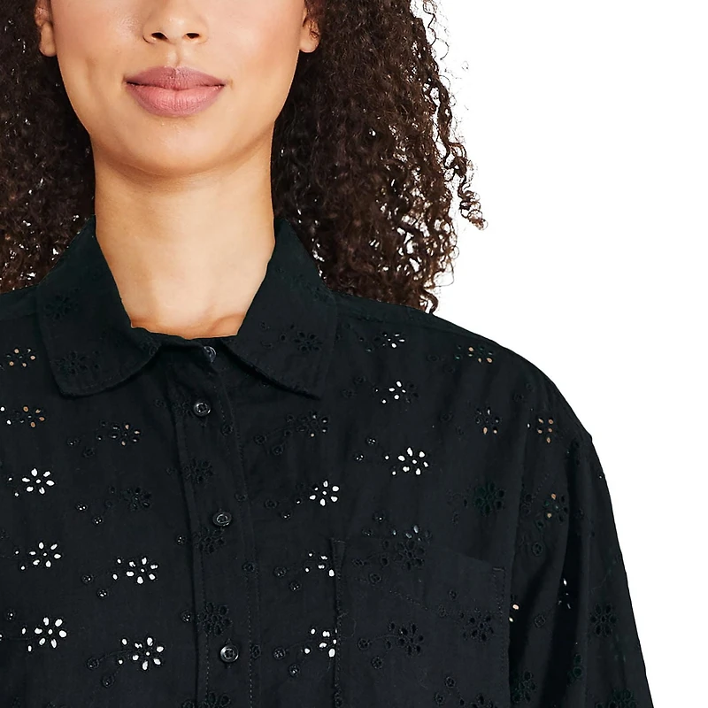Chemise surdimensionnée à œillets George pour femmes Tailles TP–TTG