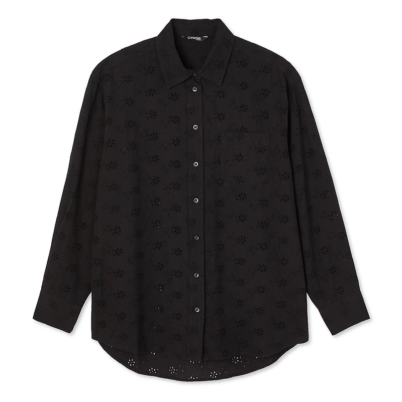 Chemise surdimensionnée à œillets George pour femmes Tailles TP–TTG