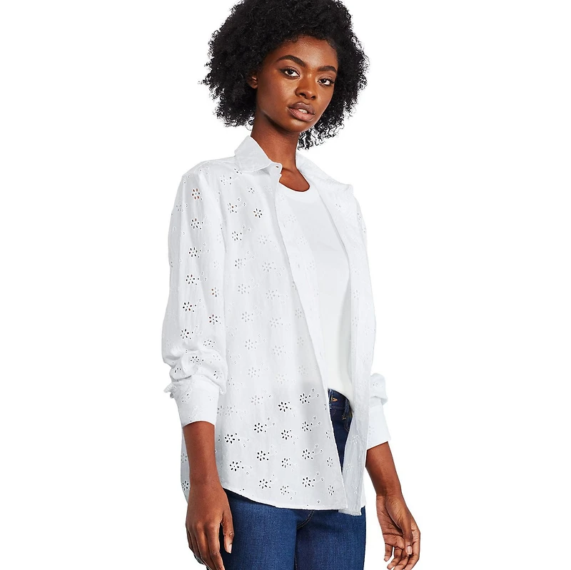 George Women's Oversized Eyelet Shirt