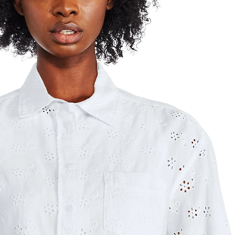 Chemise surdimensionnée à œillets George pour femmes