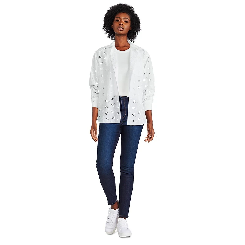 George Women's Oversized Eyelet Shirt