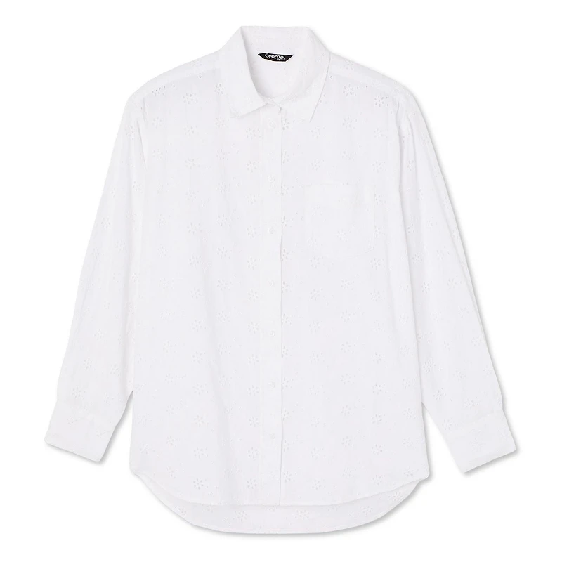 George Women's Oversized Eyelet Shirt