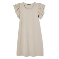Robe avec manches évasées George pour femmes