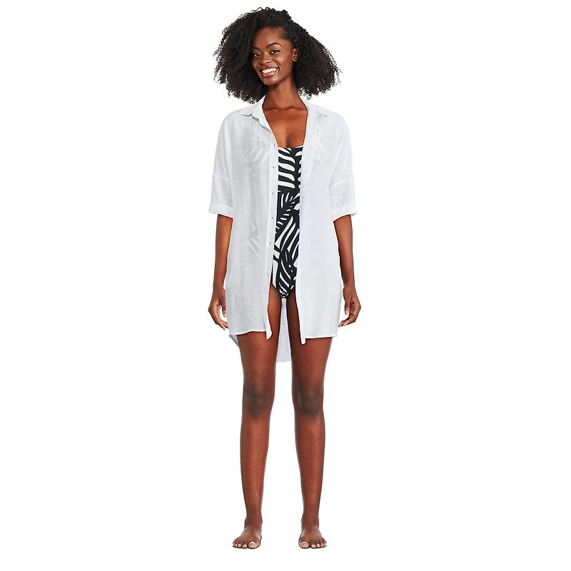 Cardigan long boutonné sur la longueur George pour femmes