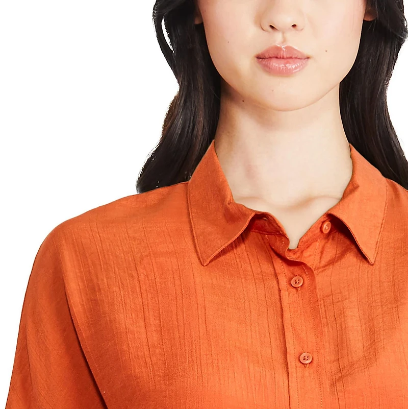 George Women's Long Button-Up Shirt