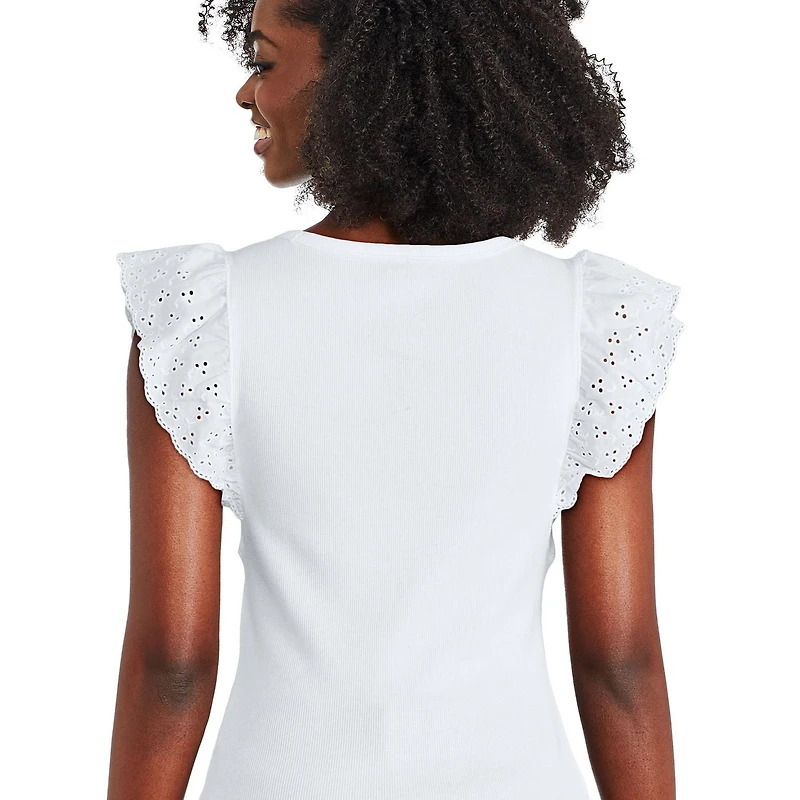 George Women's Flutter Sleeve Tee