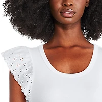 George Women's Flutter Sleeve Tee