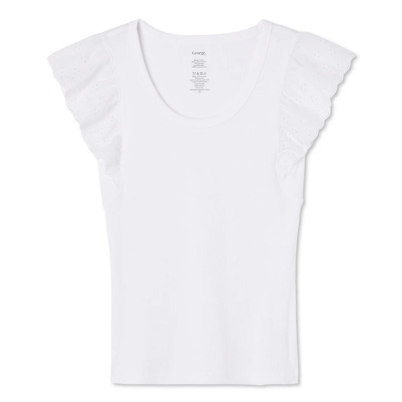 George Women's Flutter Sleeve Tee