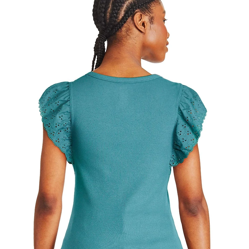 George Women's Flutter Sleeve Tee