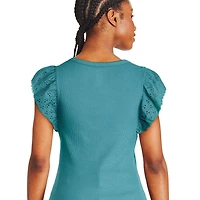 George Women's Flutter Sleeve Tee
