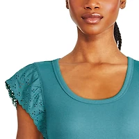 George Women's Flutter Sleeve Tee