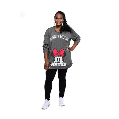 Ladies Plus Disney Minnie Pop Up Minnie Long Sleeve Sweatshirt