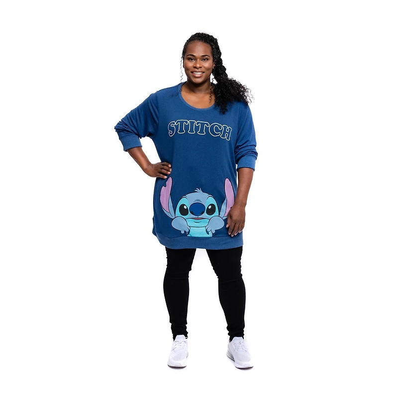 Ladies Plus Disney Lilo & Stitch Hiding Sweat-shirt à manches longues