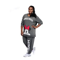 Ladies Plus Disney Minnie Pop Up Minnie Long Sleeve Sweatshirt