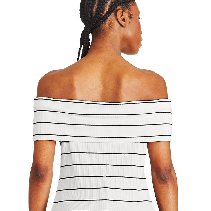 George Women's Off Shoulder Rib Top