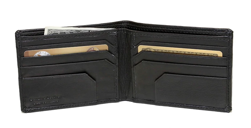ASHLIN® DESIGNER | ALVIN MENS PORTEFEUILLE BIFOLD À 8 POCHES AVEC 8 POCHES | Peau de vache toscane