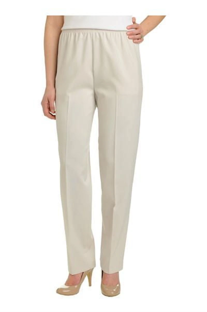 Pantalons Alia à jambe droite et à taille élastique pour femmes