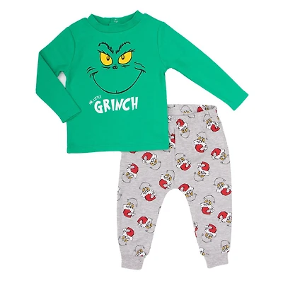 Dr Seuss Ensemble 2 pièces à manche longues et pantalons joggeur pour bébé