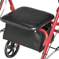 Déambulateur à 4 roulettes avec dossier escamotable et amovible de Drive Medical