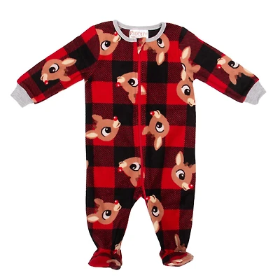 Rudolph, the Red Nosed Reindeer Dormeuse à manches longues, micro-polaire, pour bébés garçons
