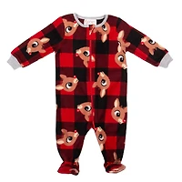 Rudolph, the Red Nosed Reindeer Dormeuse à manches longues, micro-polaire, pour bébés garçons