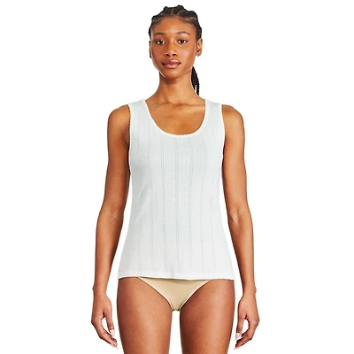 George Women's Pointelle Rib Cami, Sizes S-XL
