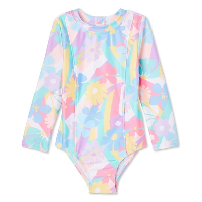 Maillot de bain anti-UV 1 pièce adaptif George pour petites filles
