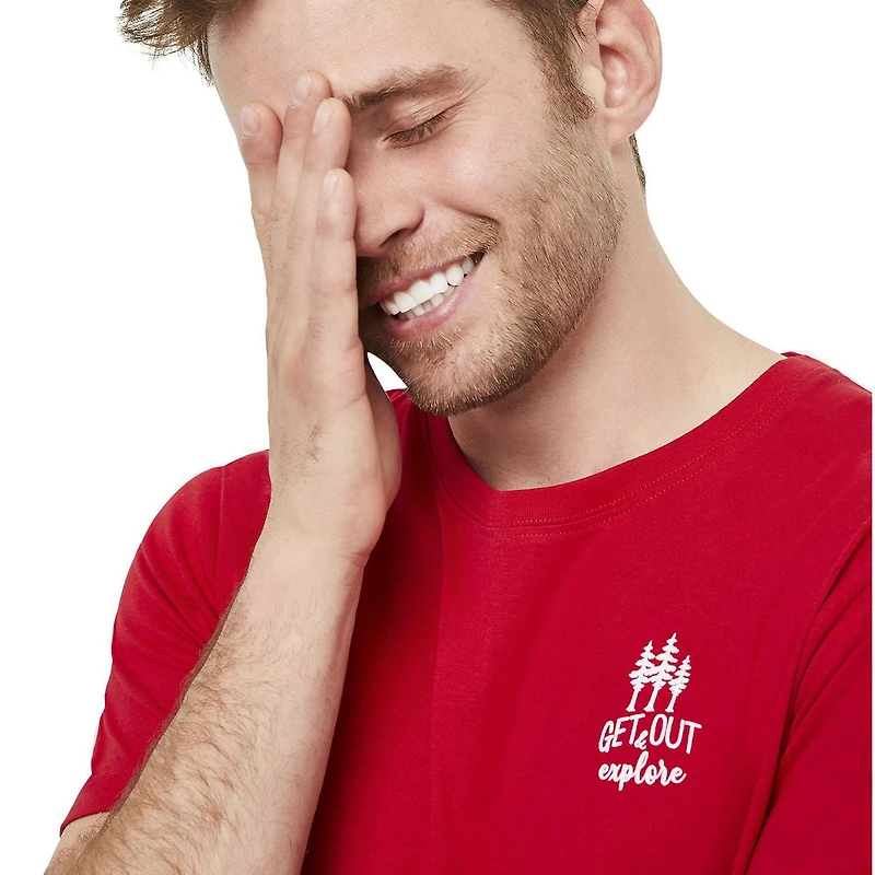Canadiana Men's Tee and Pant Pajamas 2-Piece Set