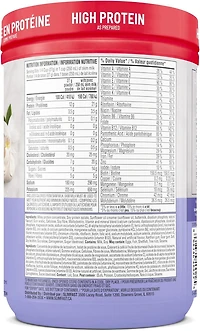 Mélange pour substitut de repas créme à la vanille élevé en protéine Smoothie Coupe la faim Nutrition avancée de SlimFast 312g