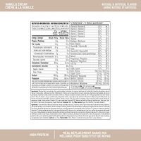 Mélange pour substitut de repas créme à la vanille élevé en protéine Smoothie Coupe la faim Nutrition avancée de SlimFast 312g