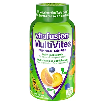Vitamines gélifiées Vitafusion MultiVites pour adultes 150 gélifiés, saveur naturelle