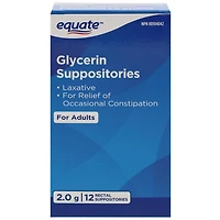 Equate Glycerin Suppositories, 12 Rectal Suppositories