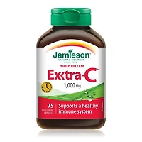 Jamieson Exxtra-C Vitamin C 1,000 mg Timed Release Capsules, 75 capsules
