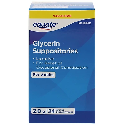 Suppositoires à la glycérine Equate