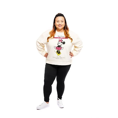 Ladies Plus Disney Vintage Minnie Wink Sweatshirt