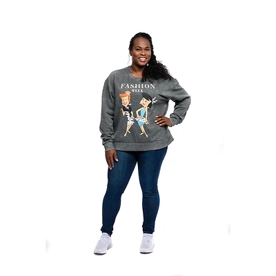 Ladies Plus The Flintstones Fashion Week Sweatshirt