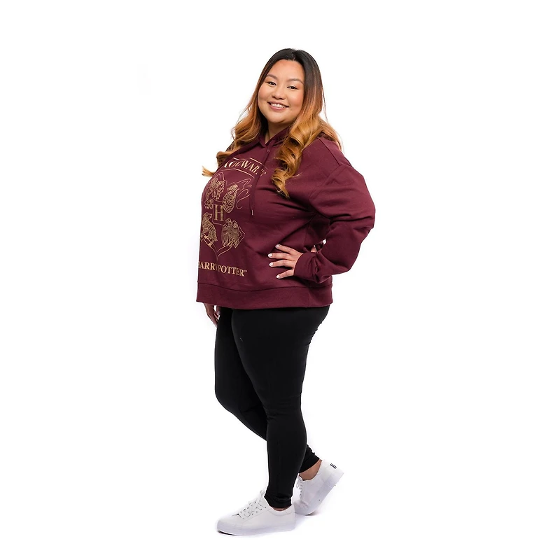 Ladies Plus Harry Potter Which Hogwarts House Long Sleeve Hoodie