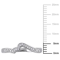 Miabella Diamond-Accent Sterling Silver Contour Anniversary Band
