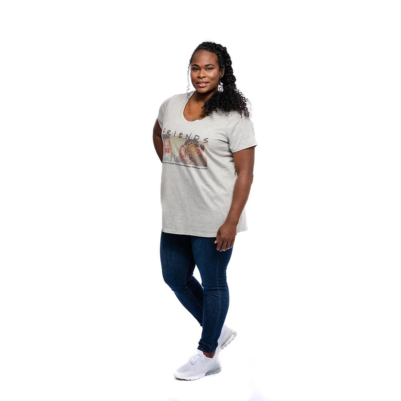 Ladies Plus Friends We Know  Short Sleeve Scoop Neck T-Shirt