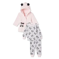 Ensemble 3 pièces avec pyjama et robe de chambre George pour bébés filles