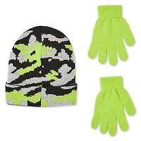 George Boys' Jacquard Hat and Gloves 2-Piece Set