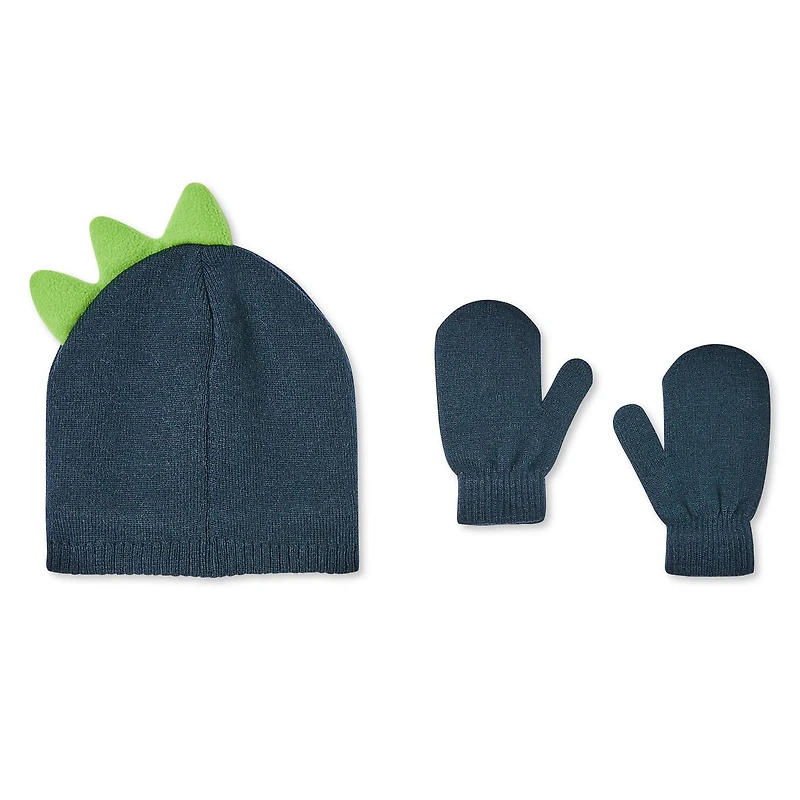 Ensemble 2 pièces avec tuque en tricot et mitaines George pour petits garçons